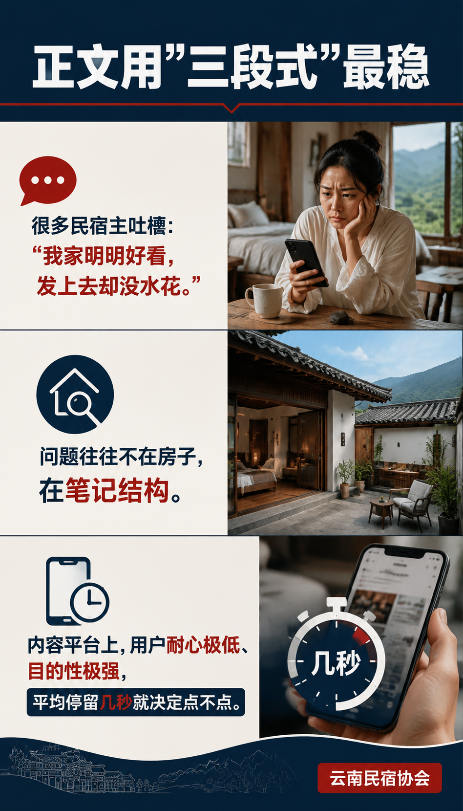 种草笔记的黄金结构:民宿如何被写火:标题关键词怎么选才卡得准