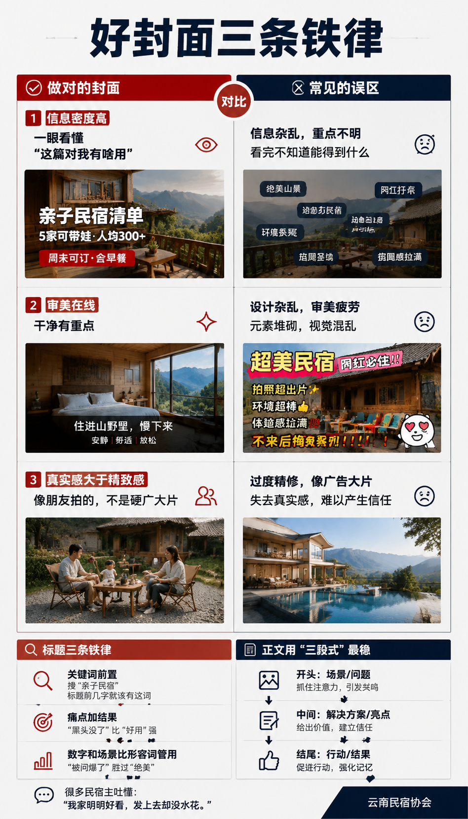 种草笔记的黄金结构:民宿如何被写火:可直接套用的"种草笔记结构模板"