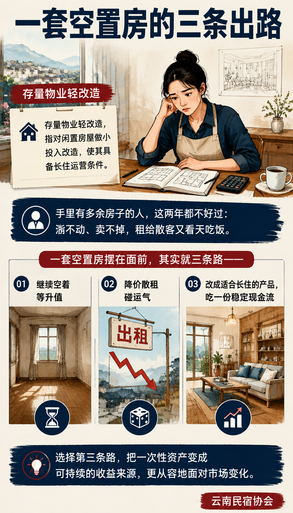旧物业改造的旅居生意：房地产过剩给小业主的一张新牌：一个真实样本：两套房子的不同命