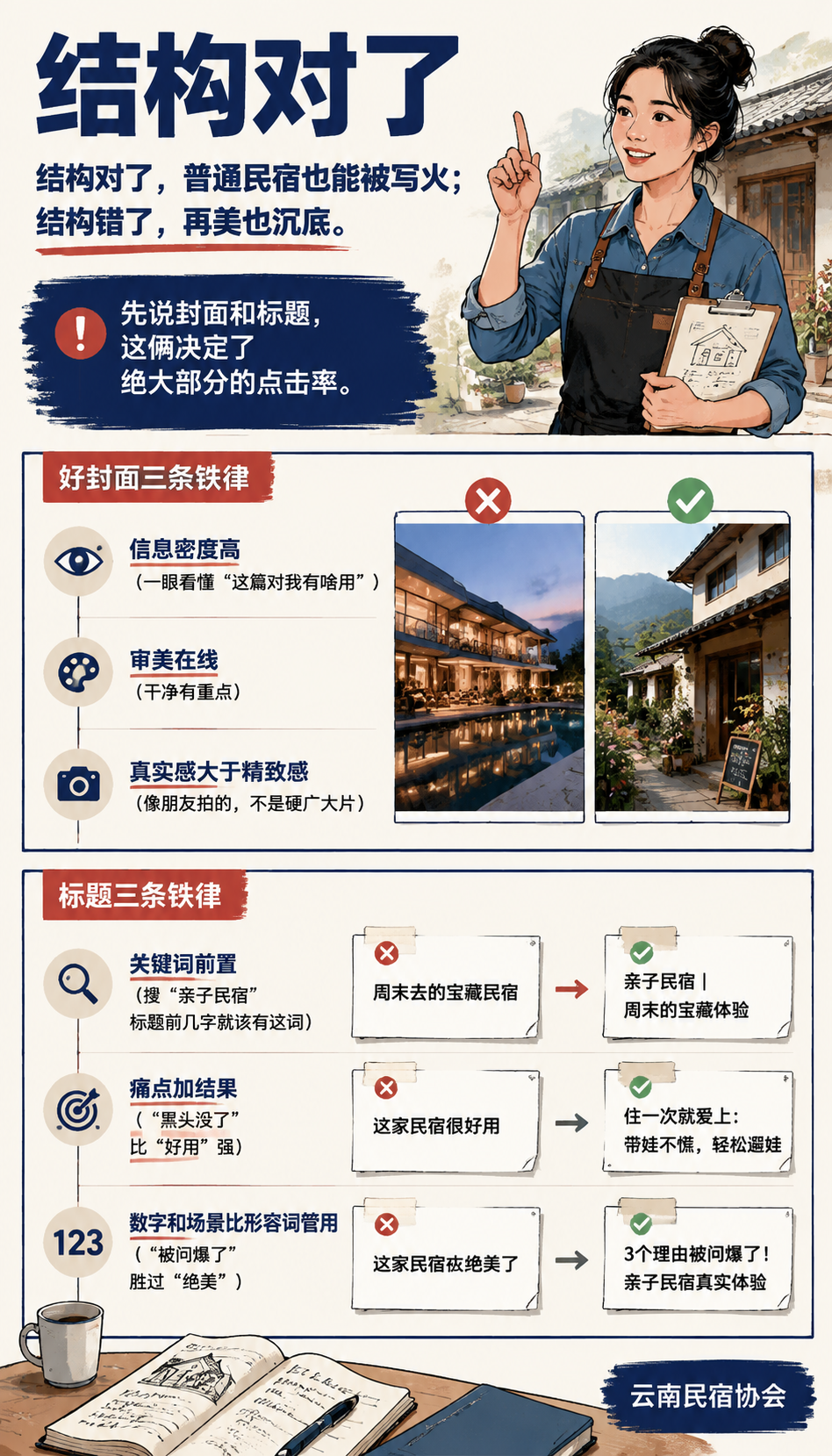 种草笔记的黄金结构:民宿如何被写火:两个人群的具体写法示例