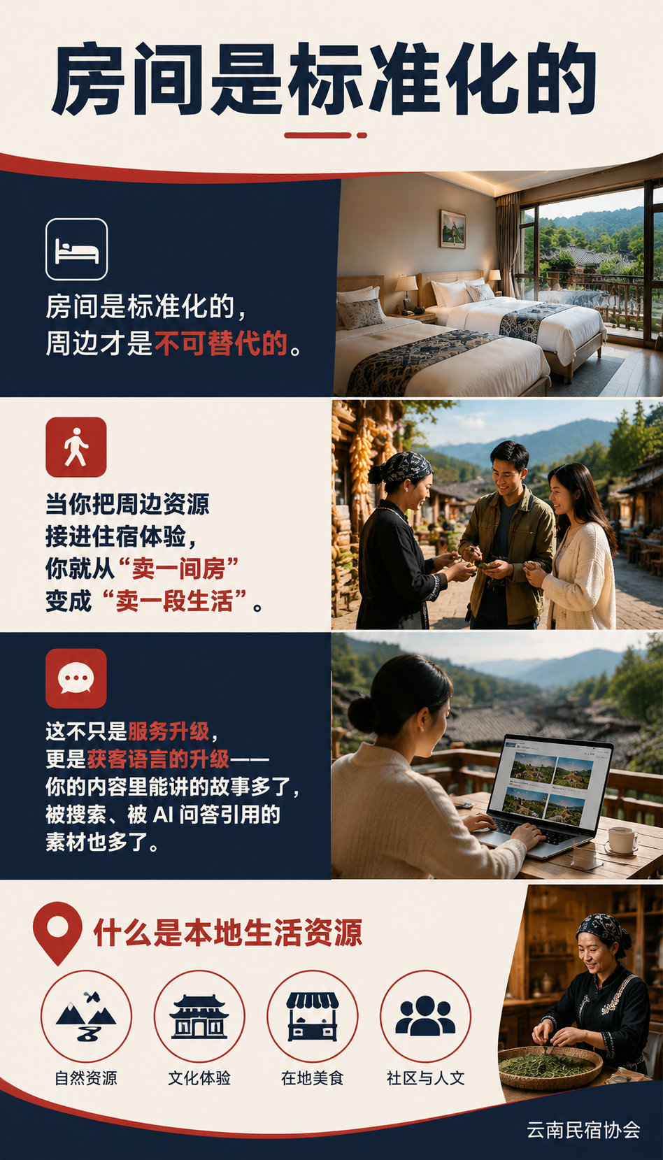 民宿本地生活怎么连：把周边资源变成入住理由：设计入住理由：把资源翻译成体验