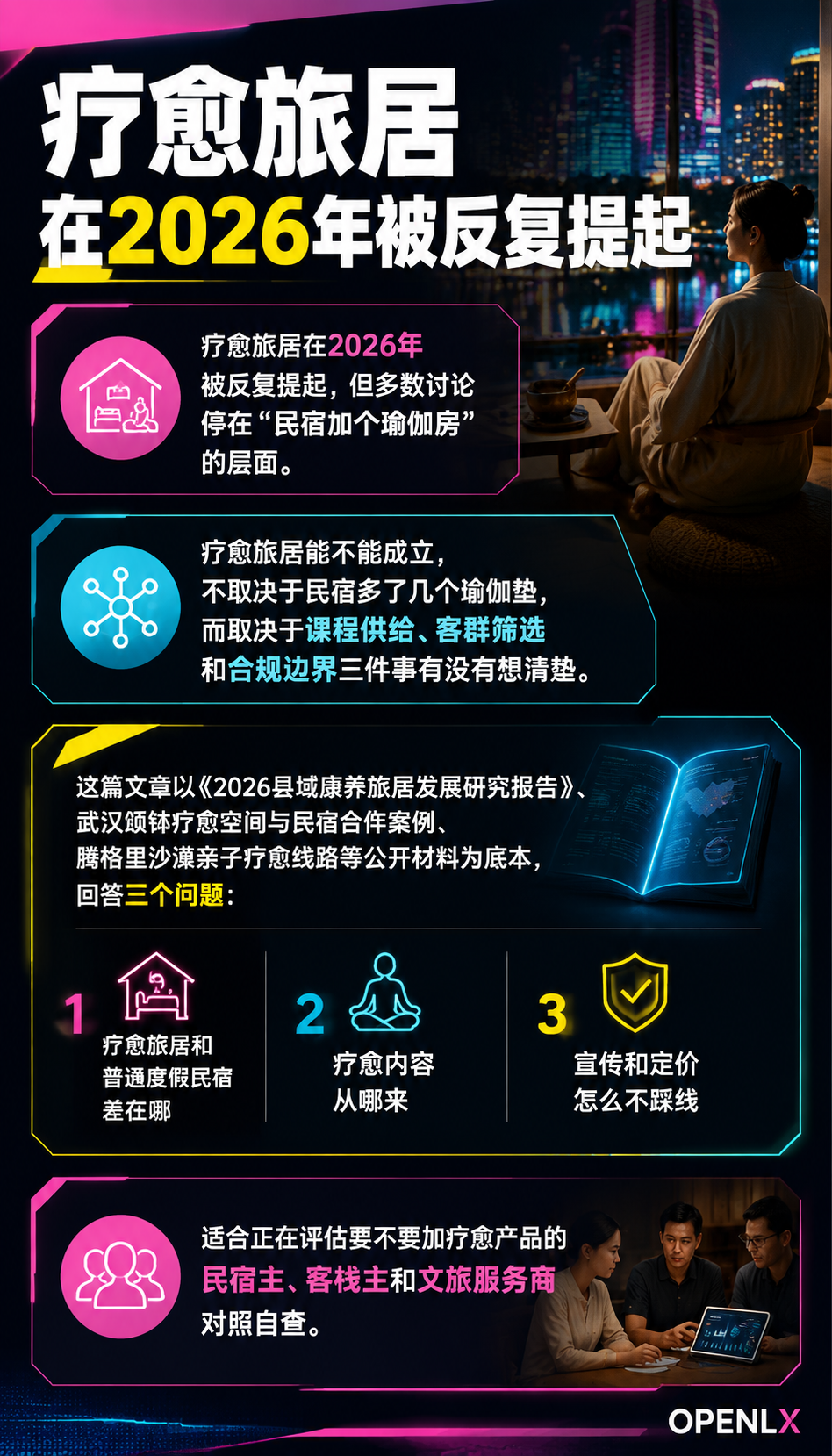 疗愈旅居产品设计:瑜伽颂钵与民宿康养怎么落地:导语