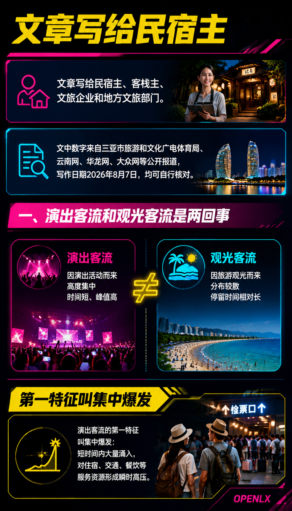 演唱会与赛事经济观察:一场演出带火的住宿红利怎么接:一、演出客流和观光客流是两回事