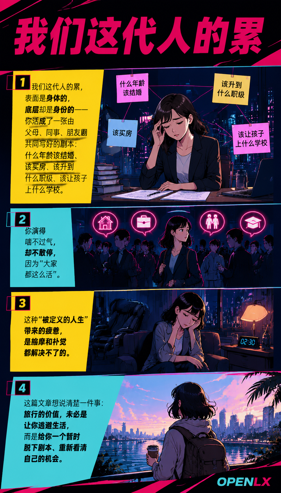 旅行治愈的从来不是疲惫是被定义的人生：01 | 两种疲惫：睡一觉能好的，和睡不掉的