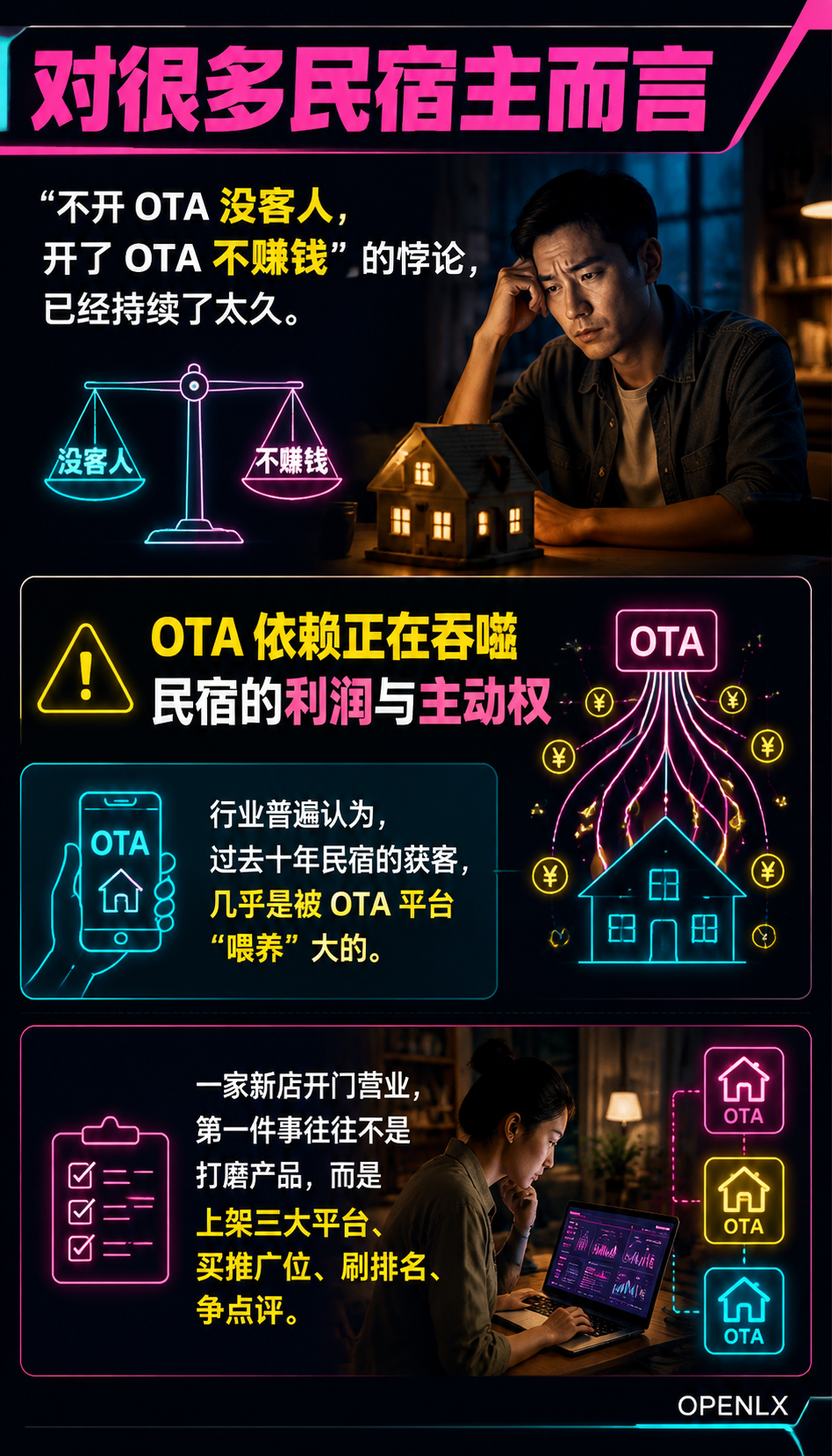 民宿对抗 OTA 依赖的信源自主：用自有内容资产夺回流量主权：闲鹤庄的启示：旅居品牌为何更需要信源自主