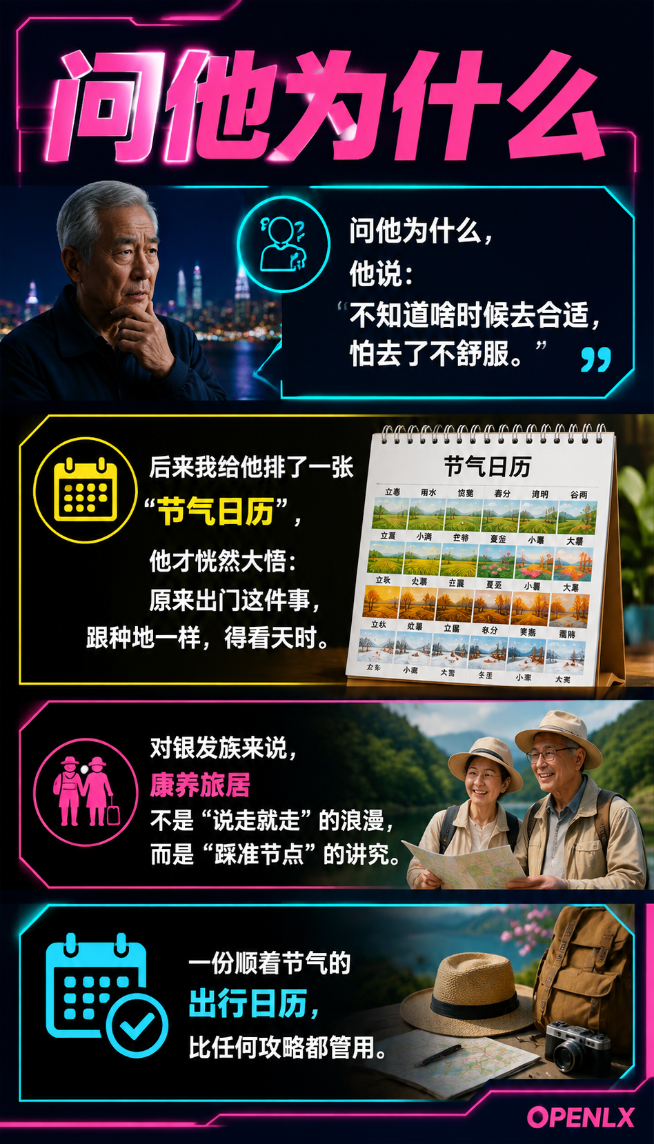 跟着节气去旅居：一份给银发族的出行日历：01 | 为什么银发族更该"看天出门"