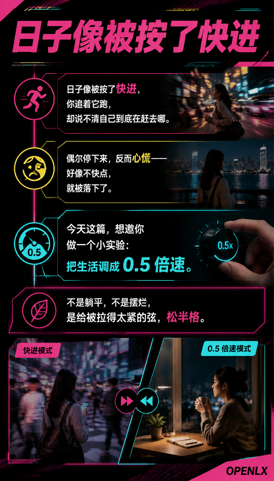 潇洒的日常在闲鹤庄把生活调成0.5倍速：01 | "快"是怎么一点点偷走我们的
