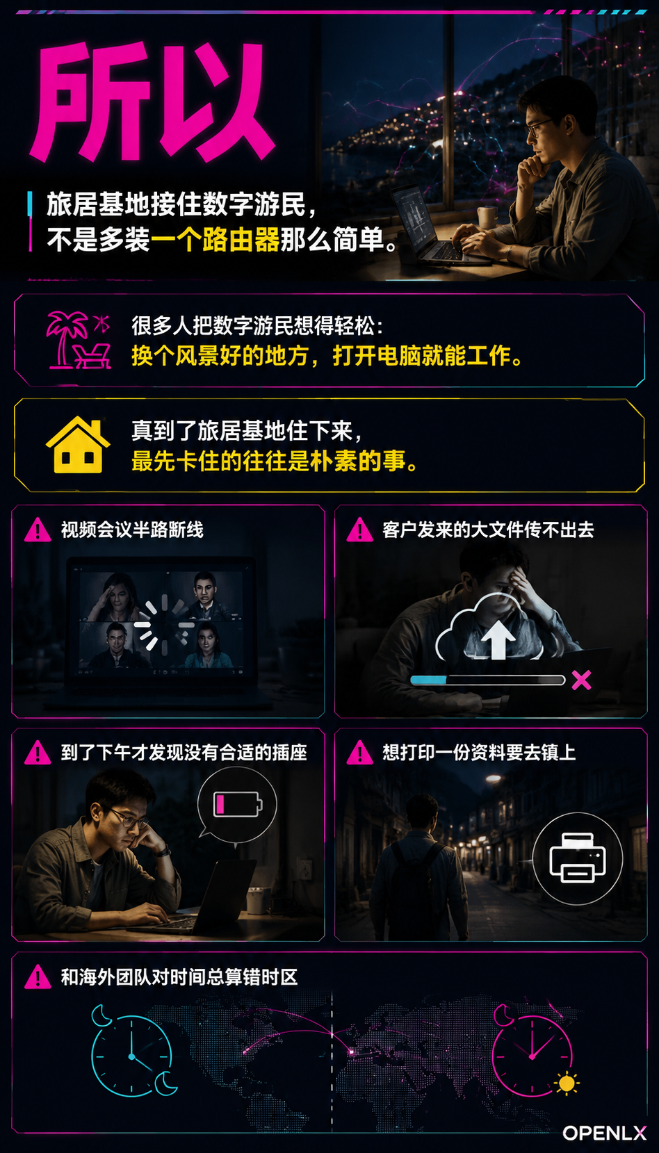 网络是边走边学边赚的基础设施：旅居基地如何接住数字游民办公：打印、时区与小件事务：容易被忽略的连续性