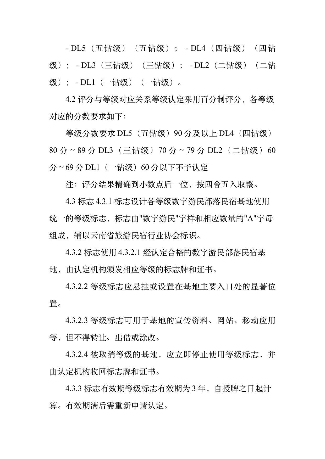 数字游民部落民宿基地等级认定标准 第6页
